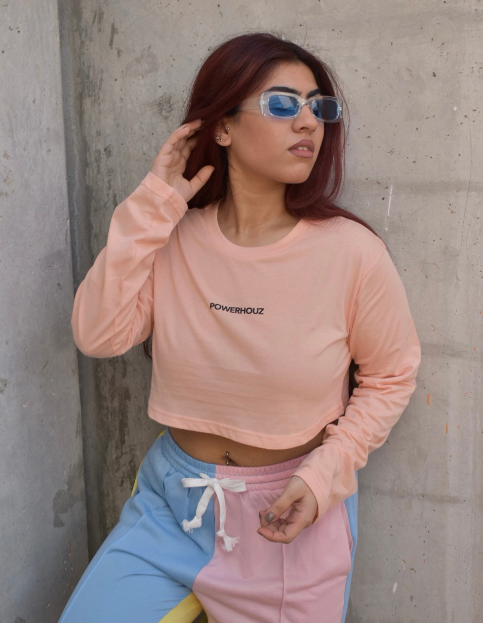 Peach Crop Top